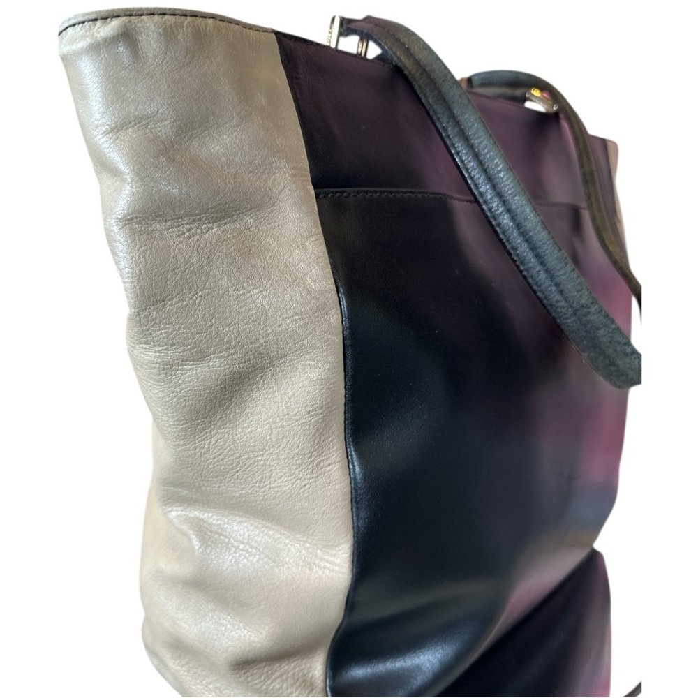 Furla Cortina Tri-Color Colorblock Shoulder/Tote Bag - Picture 12 of 17